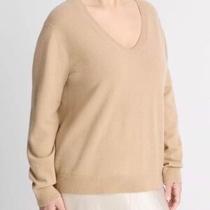 Vince Cashmere Weekend V-Neck Sweater Size 1X